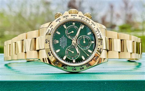 gold daytona with green face|john mayer watch green face.